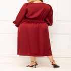 ELOQUII Elements Smocked Waist Midi Dress image number null