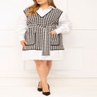 ELOQUII Elements Twofer Shirt And Sweater Dress image number null