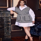 ELOQUII Elements Twofer Shirt And Sweater Dress image number null