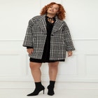 ELOQUII Elements Houndstooth Coat image number null