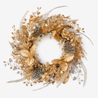 Pre-Lit Gold & Silver Wreath image number null
