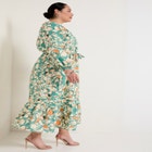 Raglan Puff Sleeve Maxi Dress image number null