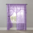 Ella Floral Lace Panel with Attached Valance image number 1