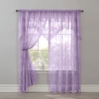 Ella Floral Lace Panel with Attached Valance image number 0
