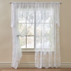 Ella Floral Lace Panel with Attached Valance image number 0