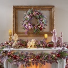 6&rsquo; Blush Christmas Garland image number null