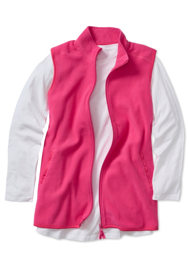 Zip-Front Microfleece Vest image number 4