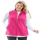 Zip-Front Microfleece Vest image number null