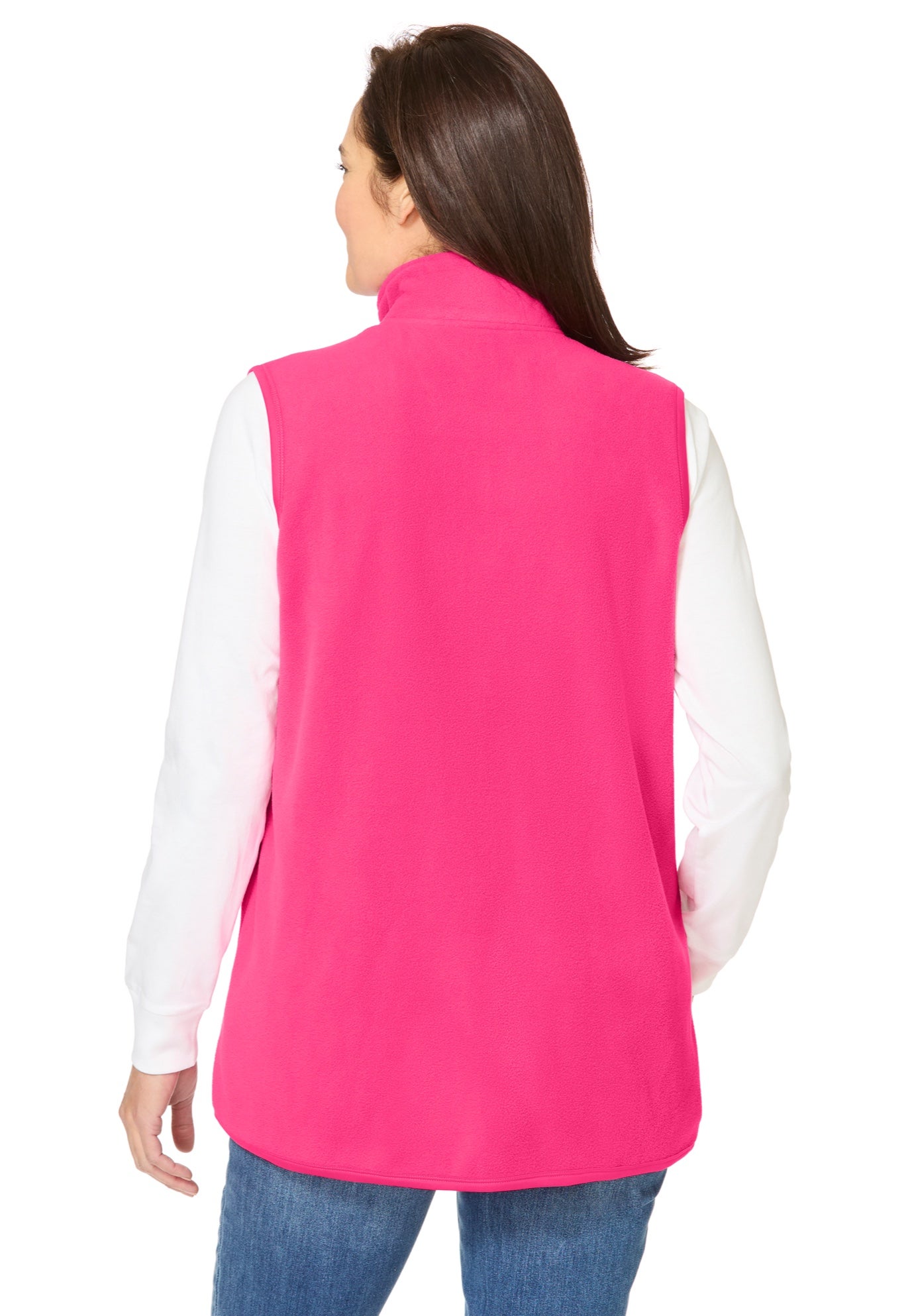 Zip-Front Microfleece Vest image number 1
