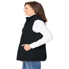 Zip-Front Microfleece Vest image number null