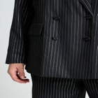 Shiny Pinstripe Blazer image number null