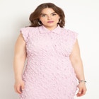 Popcorn Button Up Dress image number null