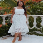 Lace Midi Dress image number null