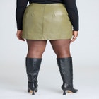 Croc Faux Leather Mini Skirt image number null