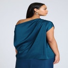 Draped Off The Shoulder Top image number null