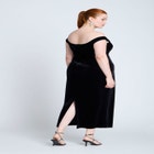Velvet Off The Shoulder Dress image number null