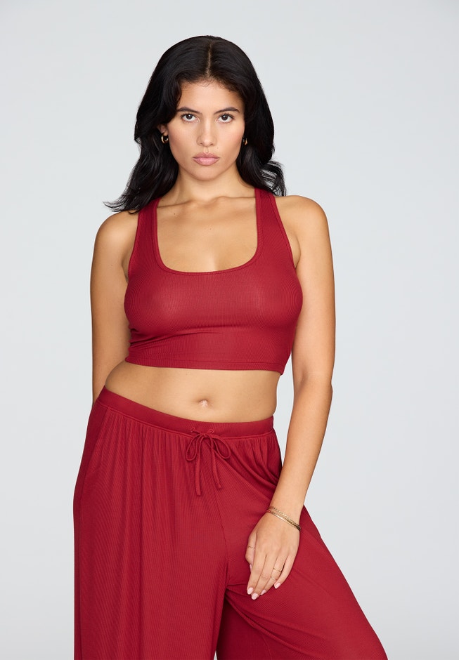 The Scoop Neck Tank - Modal Silk Rib image number 0