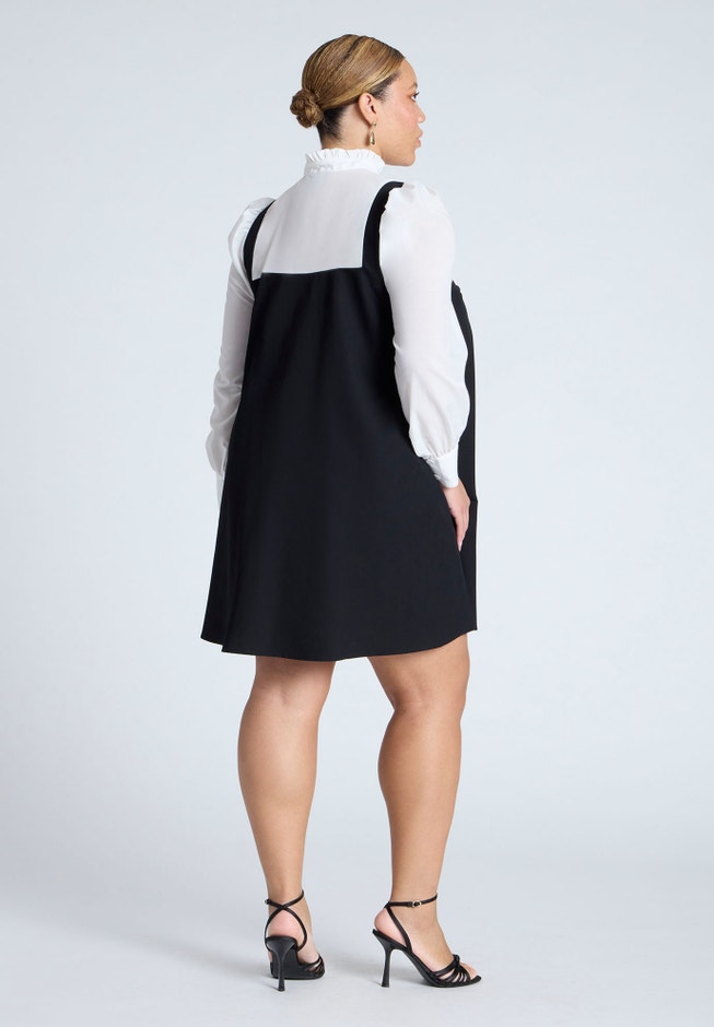 Ruffle Twofer Mini Dress image number null