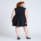 Sleeveless Tuxedo Mini Dress image number null