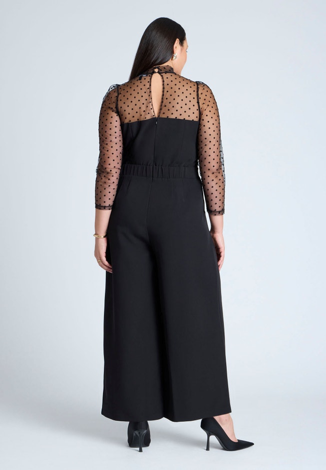 Mesh Turtleneck Jumpsuit image number 2
