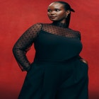 Mesh Turtleneck Jumpsuit image number null