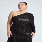 Sequin Lace Maxi Dress image number null