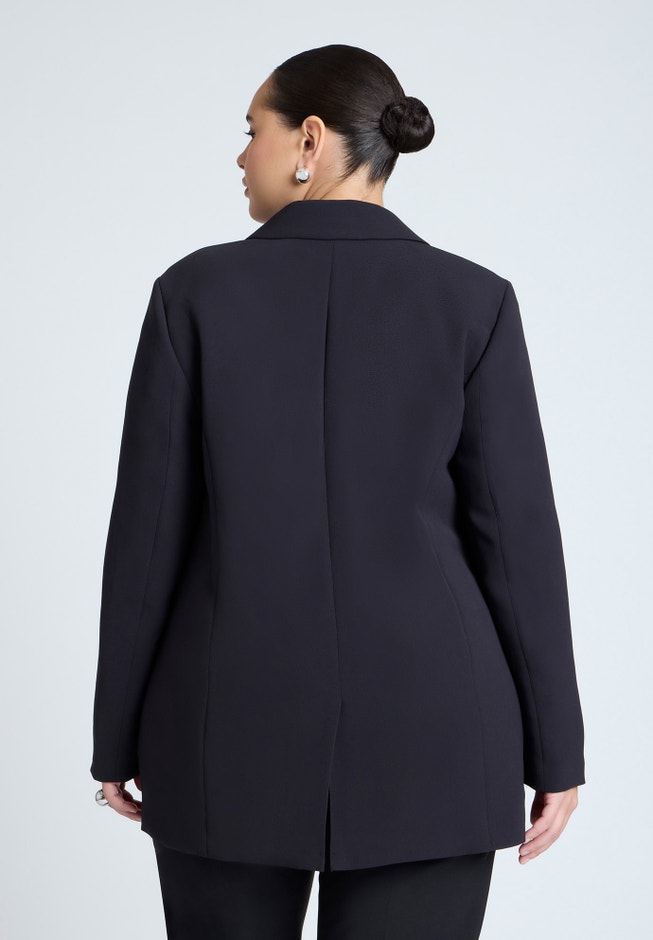 Embellished Lapel Oversized Blazer image number 2