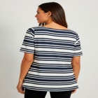 Stretch Knit Boatneck Swing Tunic image number null