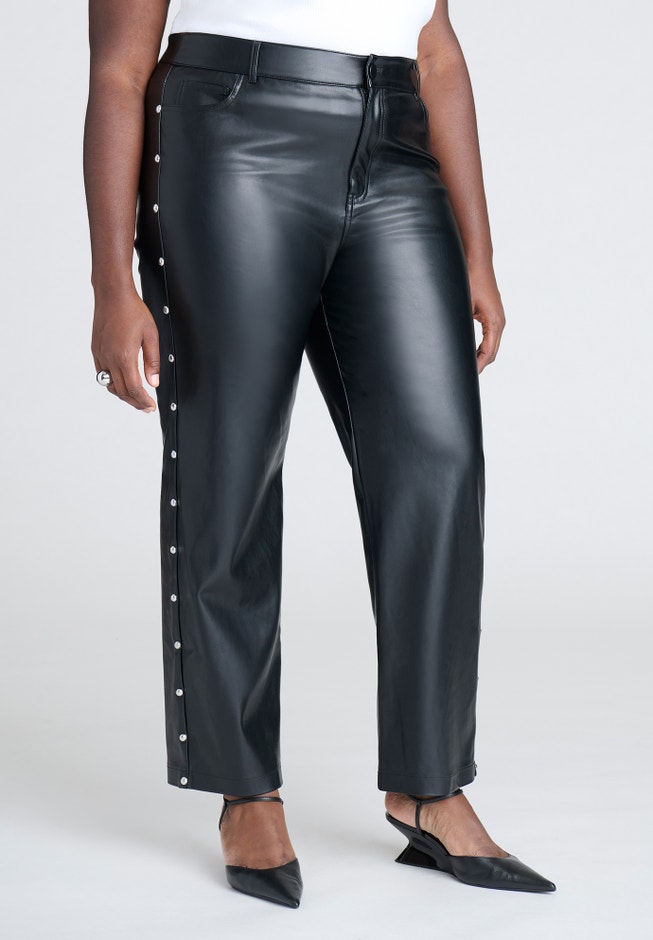 Studded Faux Leather Pant image number 2