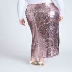 Sequin Column Midi Skirt image number null