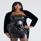 Faux Fur Bolero image number null