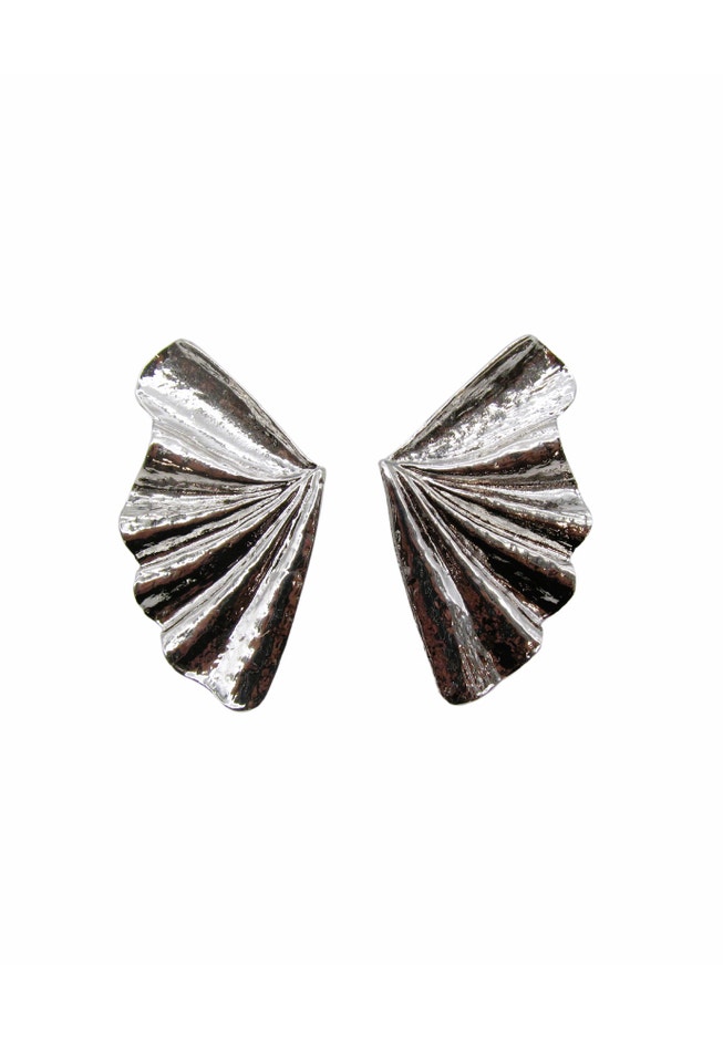 Organic Petal Post Earrings image number null
