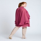 Cape Ruffle Mini Dress image number null