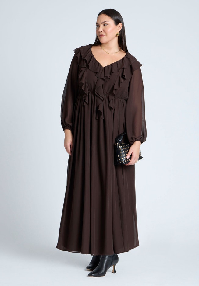 Cascade Ruffles Maxi Dress image number 1