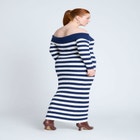 Stripe Overlay Dress image number null