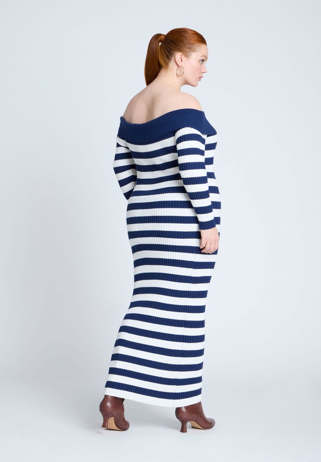 Stripe Overlay Dress image number 1