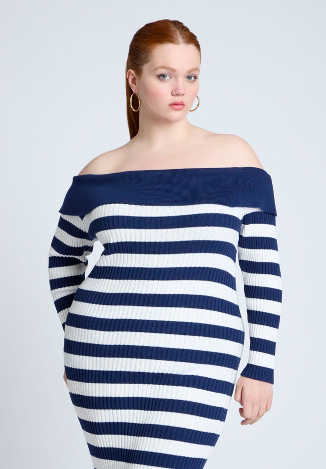Stripe Overlay Dress image number 2