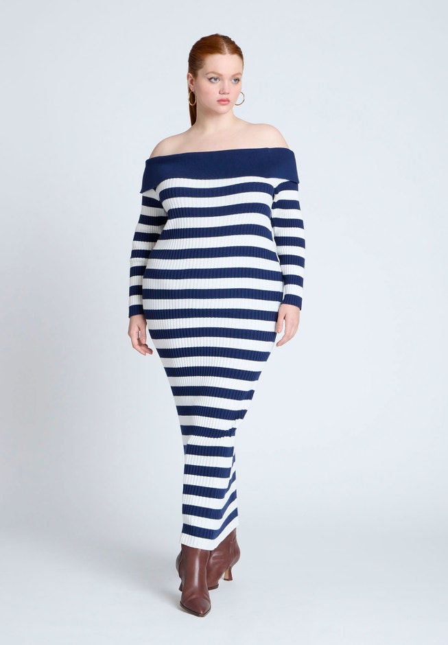 Stripe Overlay Dress image number 0