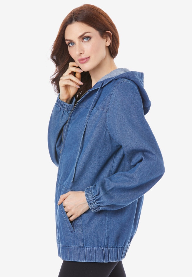 Cotton Complete Zip-Up Hoodie image number null