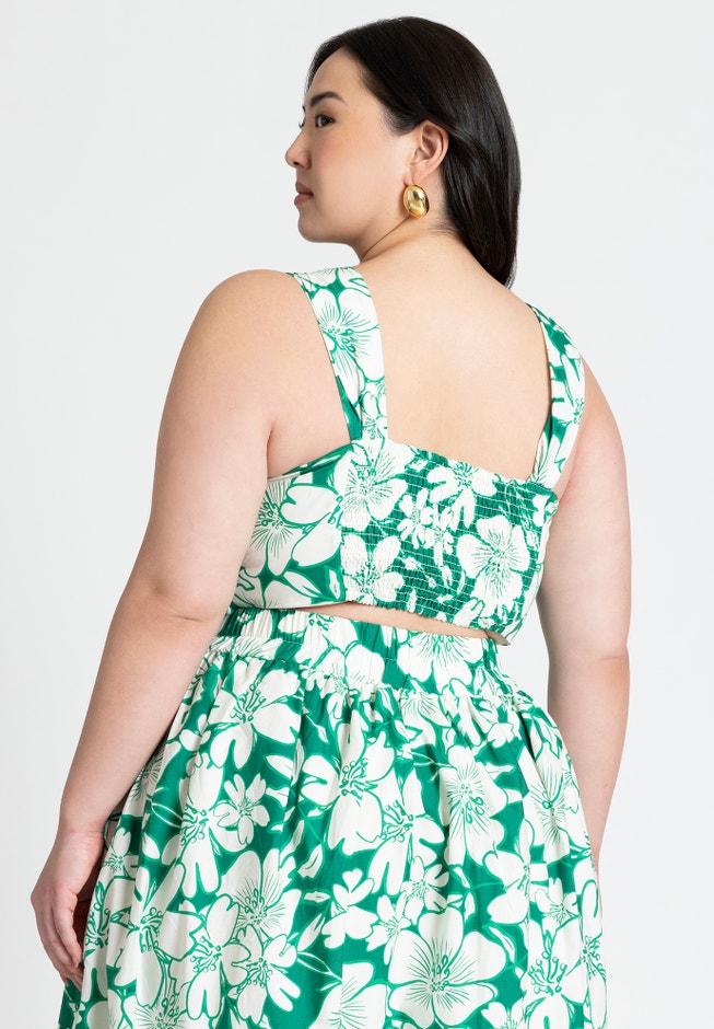 Split Strap Crop Top image number 1