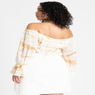 Off The Shoulder Ruched Top image number null