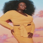 Surplice Tie Waist Sweater Top image number null