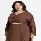 Shirred Dolman Top image number null