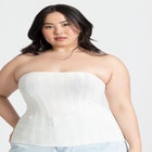 Sweater Tube Top image number null