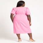 Twist Bodice Puff Sleeve Dress image number null