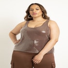Sheer Sequin Tank image number null