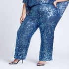 Sequin Open Mesh Straight Leg Pant image number null