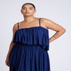 Ruffled Bandeau Top image number null