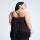 One-Shoulder Fringe Top image number null