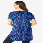 Plus Size Ultimate Cotton V-Neck Short Sleeve Tunic image number null